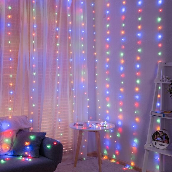 🆕 Curtain String Twinkle Lights 600 LED Fairy Bedroom 8 Modes Waterproof Desire - Picture 7 of 7